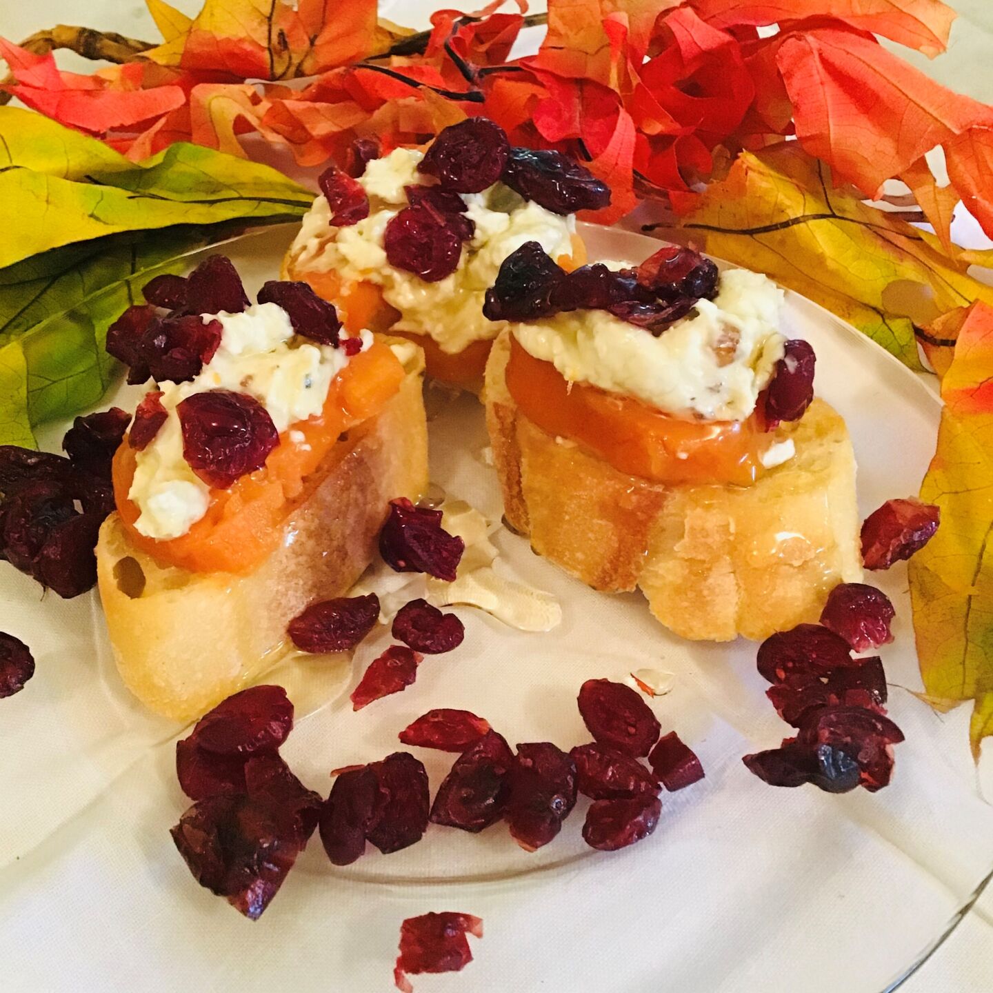 Sweet Potato Cheese Cranberry Appetizer